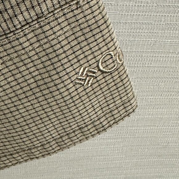 Columbia Shirt Mens Large Button Up Brown Check Long Sleeve Pockets Split Hem - Picture 5 of 8